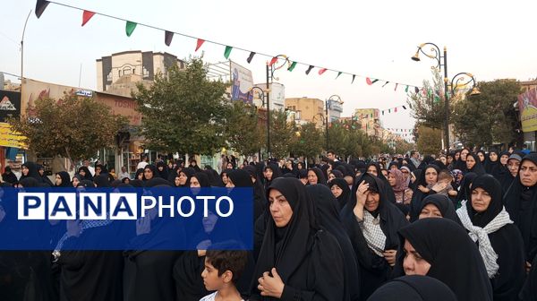 تجمع حضور شهروندان ساوجی در پی شهادت مظلومانه شهید اسماعیل هنیه