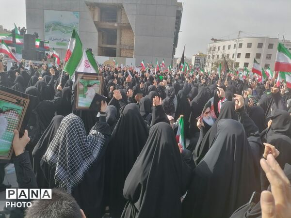 اجتماع بزرگ مردم مشهد در روز شهادت رهبر عظیم الشان انقلاب 