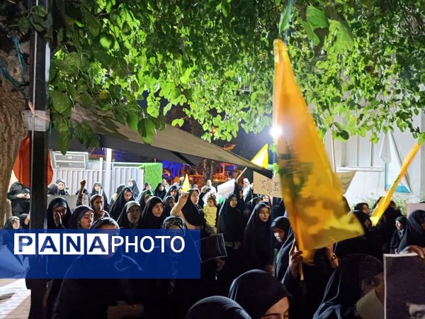 تجمع دانشجویان دانشگاه علوم پزشکی شیراز در محکومیت جنایت رژیم صهیونیستی