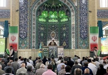 حضور پرشور فرهنگیان ملارد در نماز جمعه