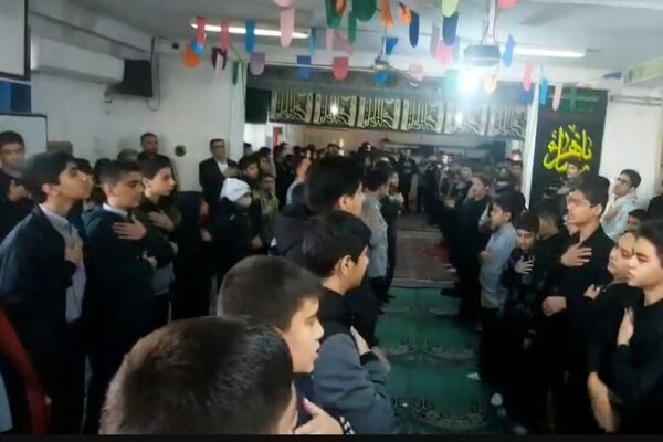 مراسم عزاداری حضرت فاطمه زهرا (س)در دبیرستان هیأت امنایی رازی