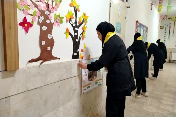 آماده سازی آموزشگاه شهید مجید دهنوی به مناسبت دهه فجر و نیمه شعبان