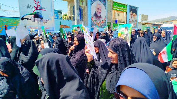 حضور پرشور کودکان و نوجوانان در راهپیمایی روز قدس لنده