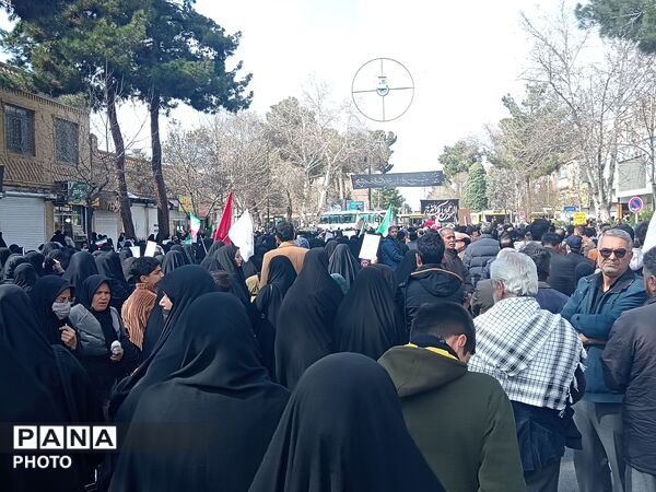 تجمع پرشور مردم شهرستان  نیشابور