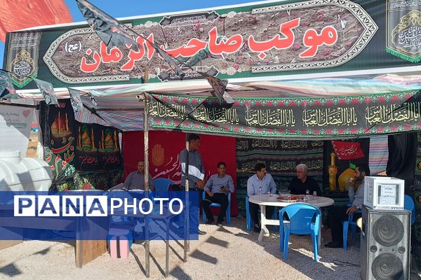 بازدید مدیر سازمان دانش‌آموزی کرمانشاه از موکب‌های اربعین حسینی 