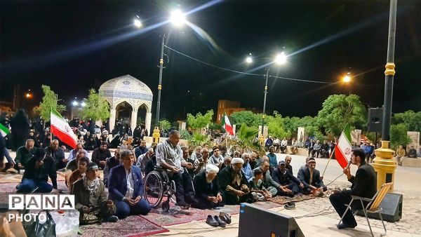 همراهی کودکان جعفرآباد تا آستان شهدای گمنام در شب هشتاد و یکم