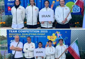 تنیس کمتر از ۱۲ سال غرب آسیا؛ دختران ایران قهرمان، پسران در فینال