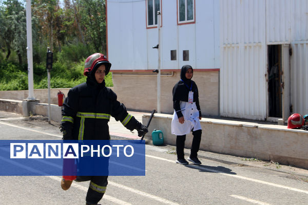 رقابت‌های اطفاء حریق مراقبین سلامت استان قم