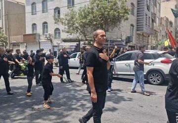 برگزاری مراسم روز عاشورا در خیابان آقاجانلو
