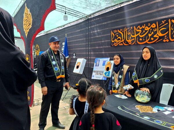 موکب «هم‌قدم تا حرم»؛ میعادگاه خادمان دانش‌آموز