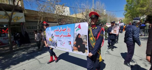 راهپیمایی روز قدس و حمایت از کودکان مظلوم فلسطین در شهرستان گلپایگان