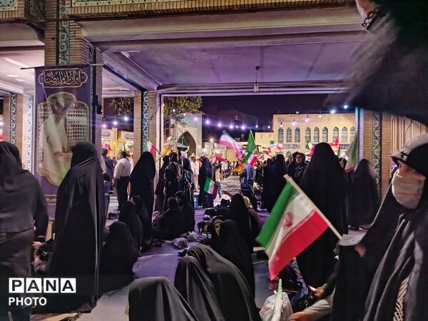 نود شب استقامت و پایداری مردم رجایی شهر کرج