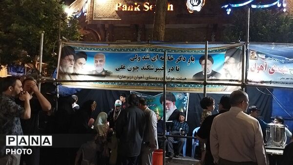 موکب روستای آهوان در هشتاد و دومین شب از اجتماعات مردمی 