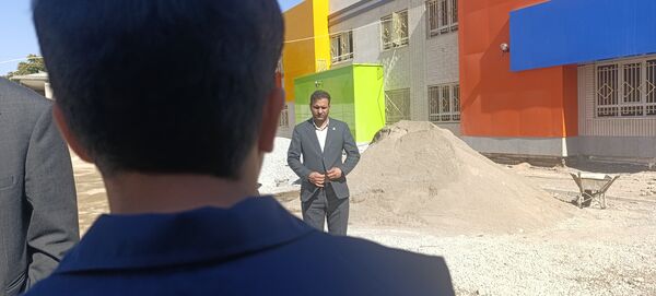 بازدید مدیرکل نوسازی، توسعه و تجهیز مدارس خراسان شمالی از پروژه مدرسه بصیرت آشخانه 