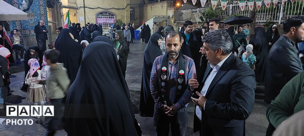 حضور معاون پرورشی شهر تهران در موکب سازمان دانش‌آموزی شهر تهران 