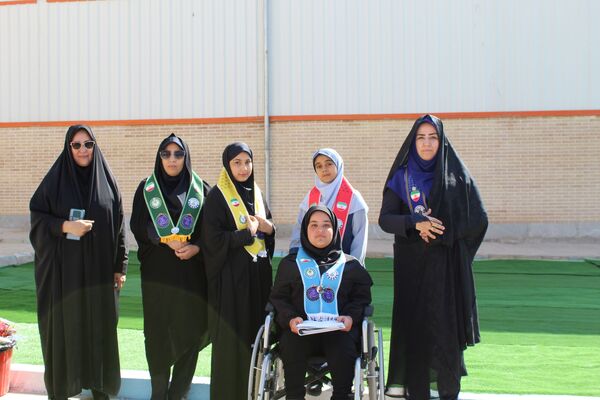 افتتاح سالن ورزشی زنده یاد حاج علی اکبر رخصت در هنرستان کار و دانش فارابی نیشابور