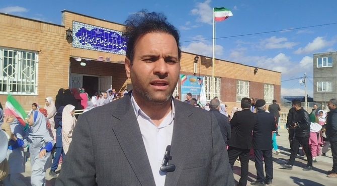 افتتاح مدرسه ۶ کلاسه جانباز سرافراز عباسعلی مجدی در شهرستان فاروج