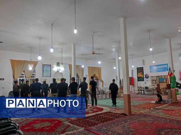 مراسم عزاداری شب عاشورای حسینی در مسجد محمد رسول (ص) حسین آباد شیروان