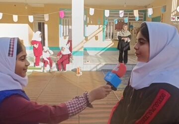 طعم دوستی و سلامتی در دبستان دخترانه مریم بندرعباس