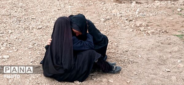مراسم تشیع پیکر مطهر شهید علی اکبر خوافی در میان‌جلگه روستای سالاری 