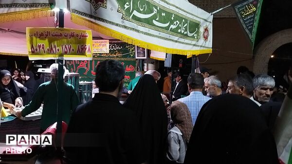 چایخانه هیئت فاطمه الزهرا در شصت و هفتمین شب از اجتماعات مردمی نیشابور