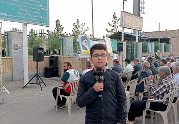 گلباران مزار شهدای شهر جعفریه قم در آستانه هفته مقاومت و پیروزی 