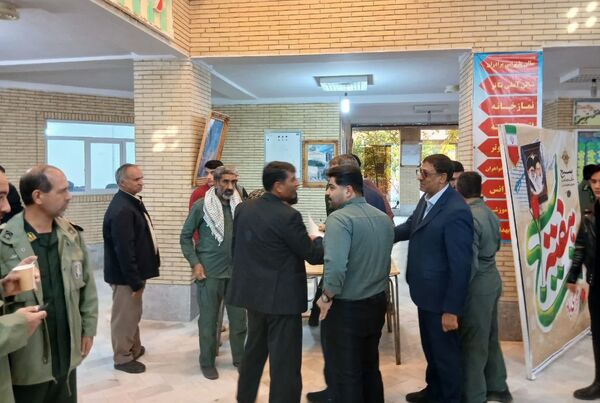 حضور دانش‌آموزان بسیجی در همایش اقتدار بسیجیان شهرستان تفت