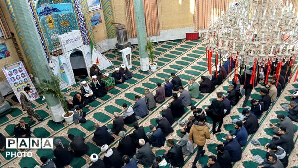 مراسم سوگواری شهادت رهبر انقلاب در مسجد امام علی(ع)