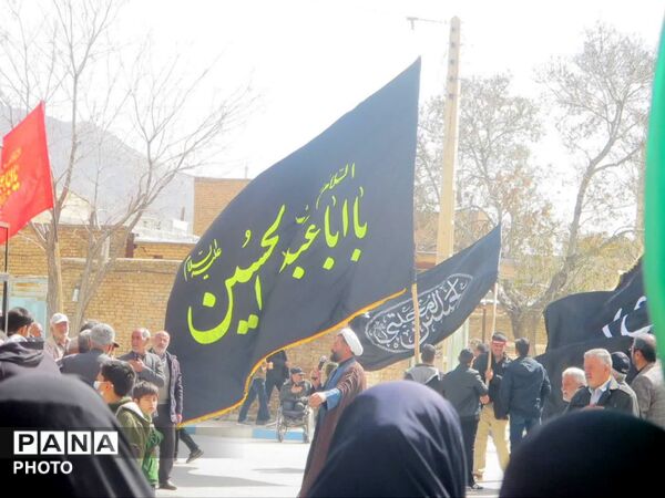 دسته عزاداری اربعین شهادت رهبر معظم انقلاب و دانش‌آموزان شهید میناب در شهرکیان