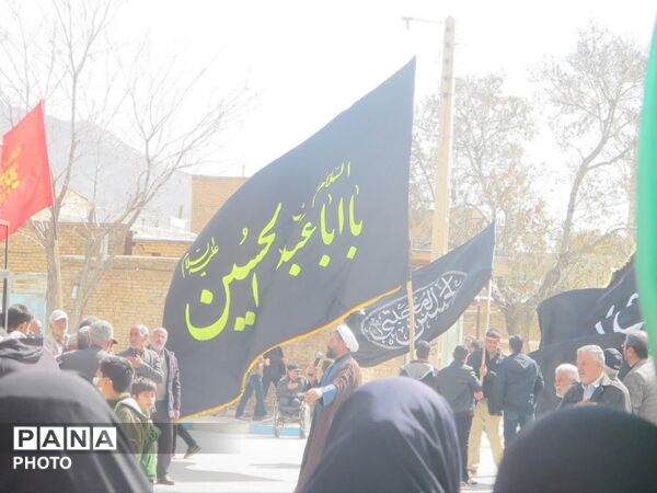 دسته عزاداری اربعین شهادت رهبر معظم انقلاب و دانش‌آموزان شهید میناب در شهرکیان