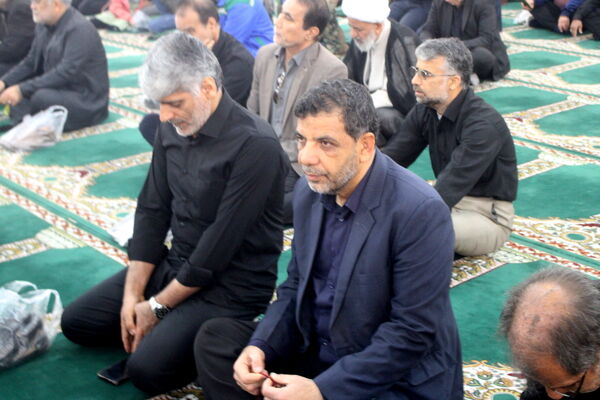 مراسم تشییع پیکر پنج شهید گمنام در بوشهر