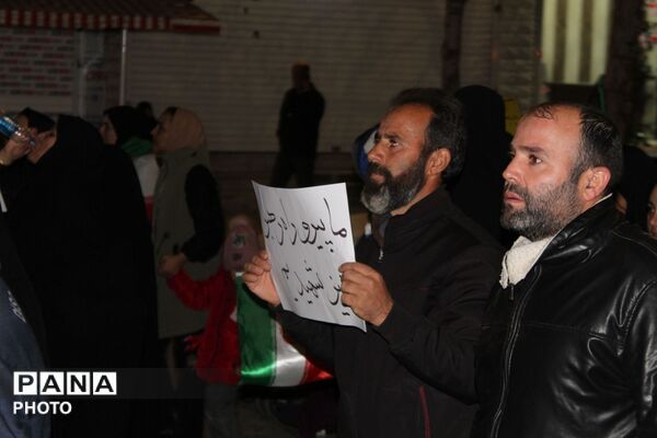 حرکت دسته عزاداری در شهرستان نیشابور