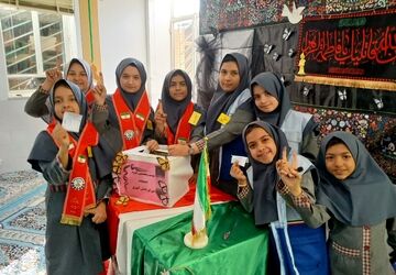 رقابتی سالم، پرشور و هیجان‌انگیز در بین دانش‌آموزان دبستان دخترانه علمدار تفت