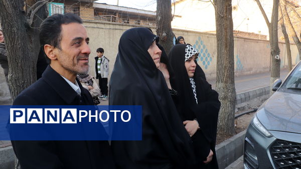 مراسم بدرقه کاروان عمره دانش‌آموزی آذربایجان شرقی