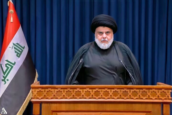 پیام استقبال مقتدی صدر در آستانه تشییع پیکر رهبر شهید در عراق