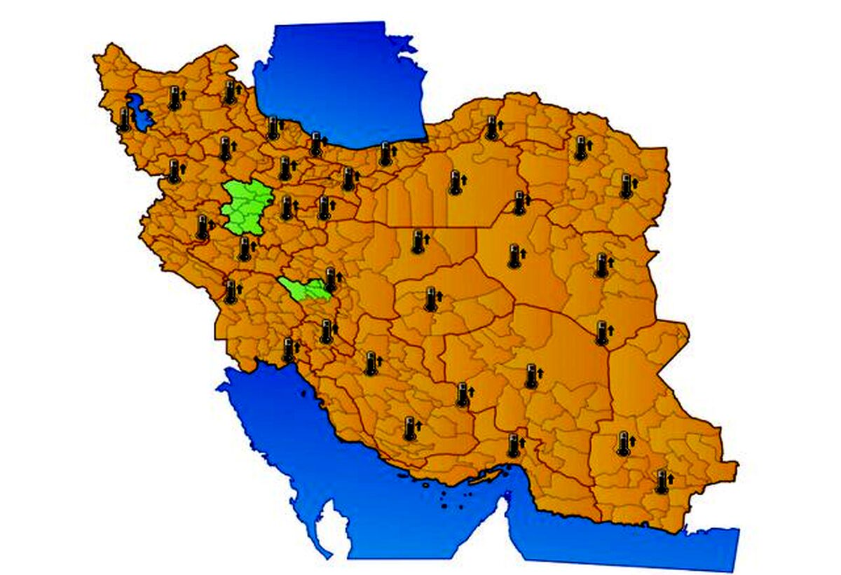 هشدار هواشناسی درخصوص افزایش دما در ۳۱ استان