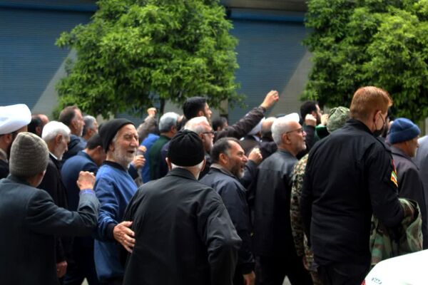 حمایت نمازگزاران جمعه در گلوگاه از مردم مظلوم فلسطین