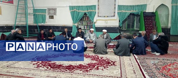 نشست مسئولان و هیات امنای مسجد صاحب الزمان (عج) روستای گزکوه 
