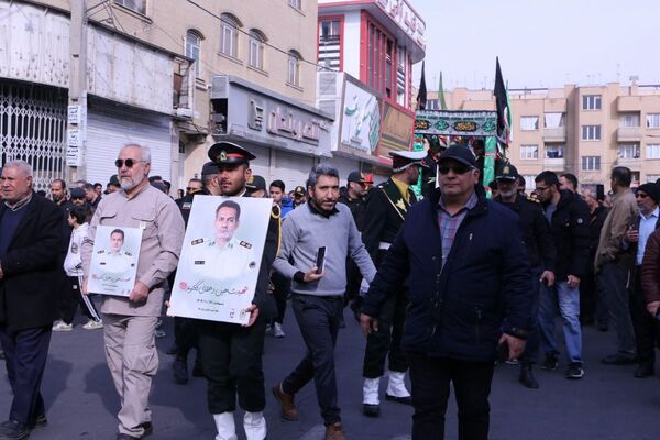 مراسم تشییع پیکر مطهر شهید والامقام شاهین دهقانی