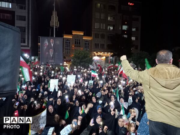 تجمع خودجوشانه مردم شهید پرور نیشابور 
