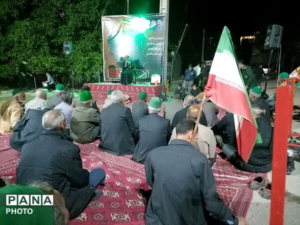 حضور خودجوش  مردم شهر بار در سومین شب ماه محرم  در حسینیه شهدای شهر بار 