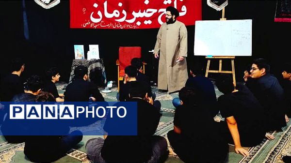 عزاداری نوجوانان عشاق‌ الرضا قائمشهر در سوگ حضرت علی اکبر(ع)