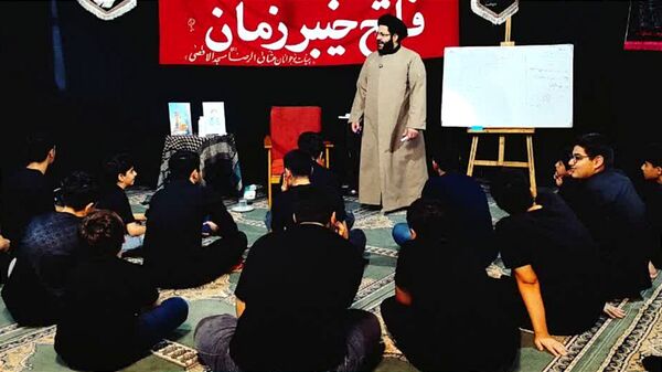 عزاداری نوجوانان عشاق‌ الرضا قائمشهر در سوگ حضرت علی اکبر(ع)