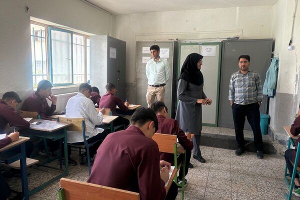 نظارت و ارزیابی مسئولین از  آمادگی و امکانات حوزه‌های امتحانات نهایی در ملارد  