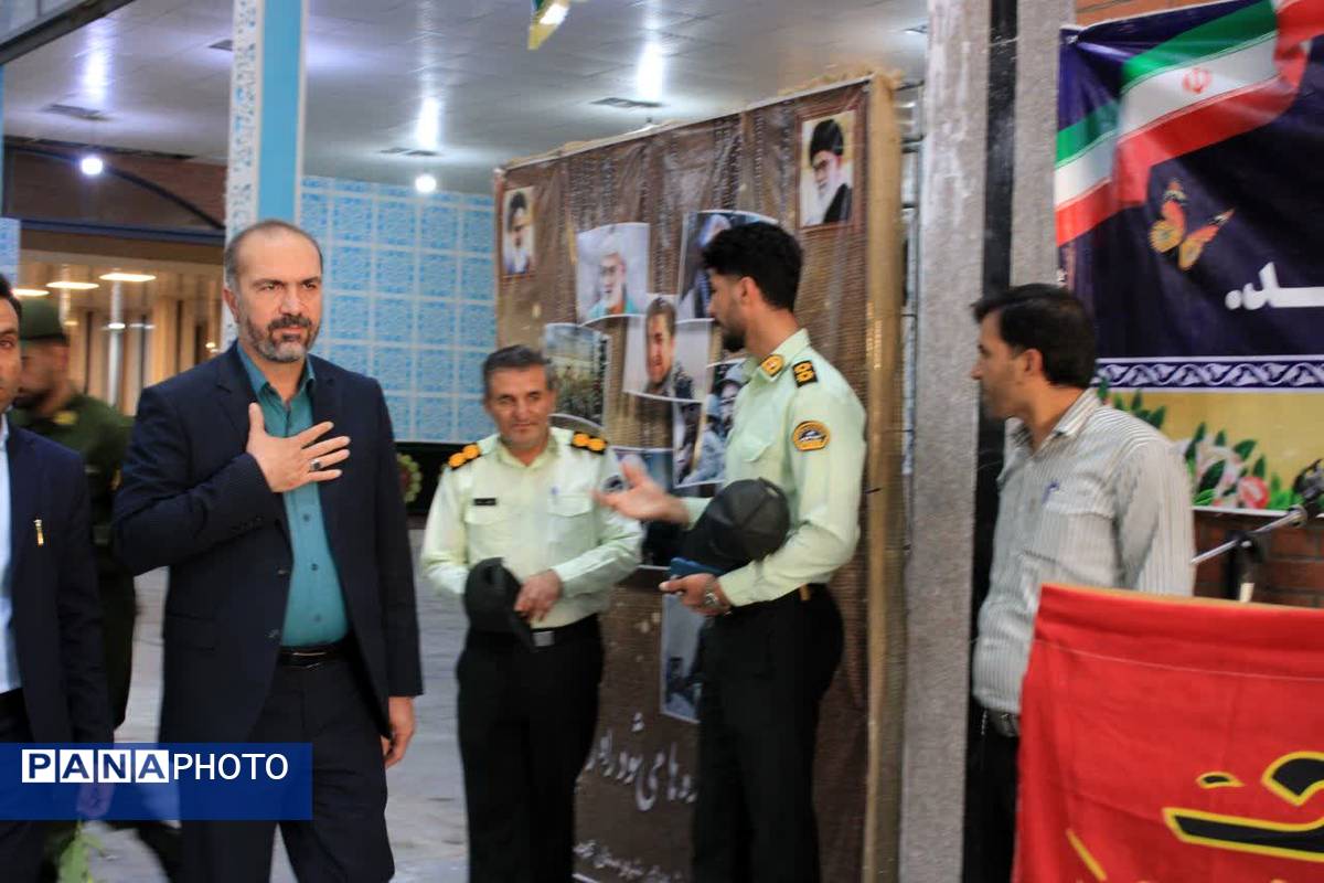 آیین غبارروبی و عطرافشانی گلزار شهدا در گچساران 