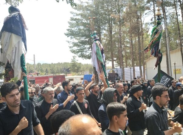 مراسم خیمه سوزان عصر عاشورا در بیرجند 