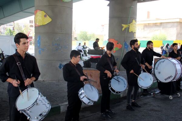 راهپیمایی دلدادگان حسینی در شهرستان سمنان