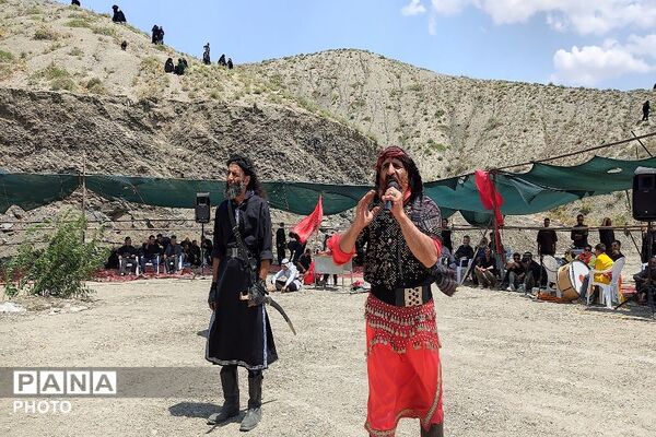 مراسم تعزیه خوانی امام حسین (ع) در روز عاشورای حسینی، شهر بار نیشابور