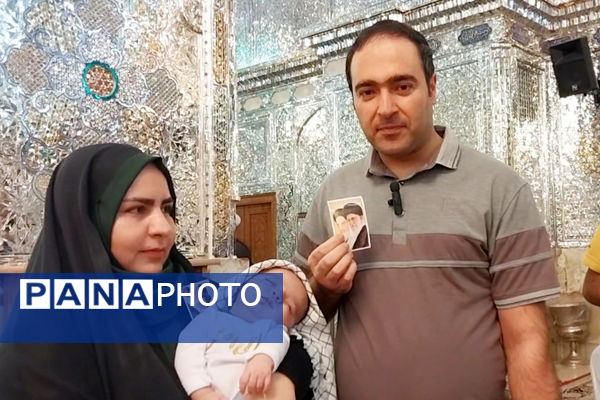 شاهچراغ مملو از مردمی که برای انتخابات حضور پیدا کردند