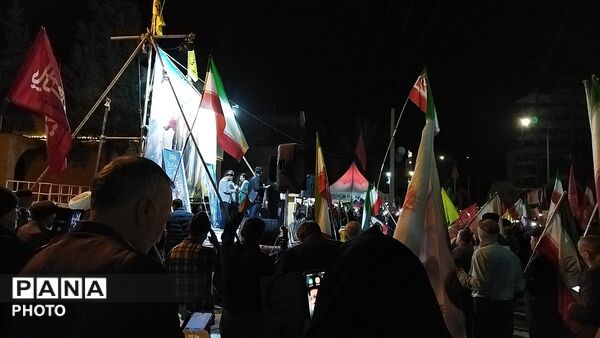 دویست و بیست و نهمین شب از اجتماعات مردمی بلوار فضل نیشابور در قاب پانا 